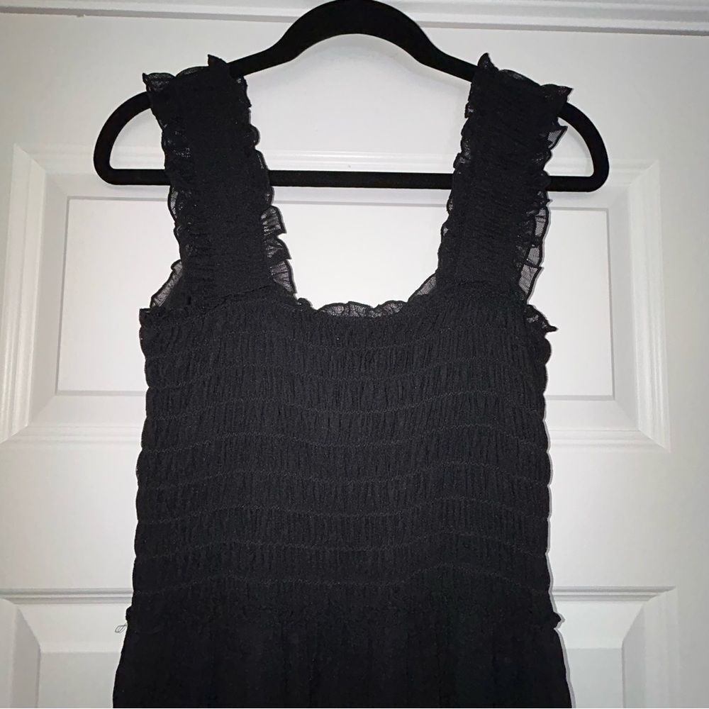 New, Max Studio Ruffle Layer Mesh Sleeveless Midi Dress - Picture 10 of 12